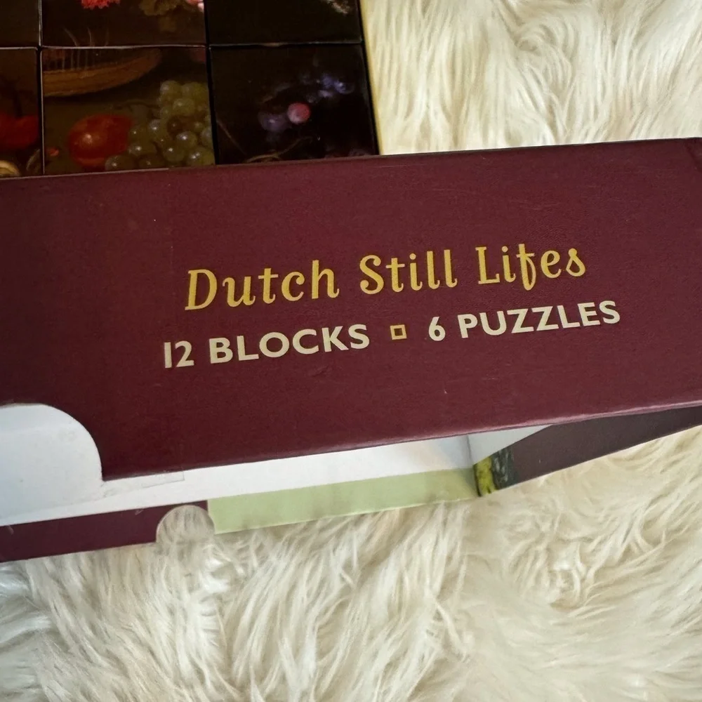 Pomegranate Kids Block Puzzle - Dutch Still Life’s 12 Blocks - 6 Puzzles!